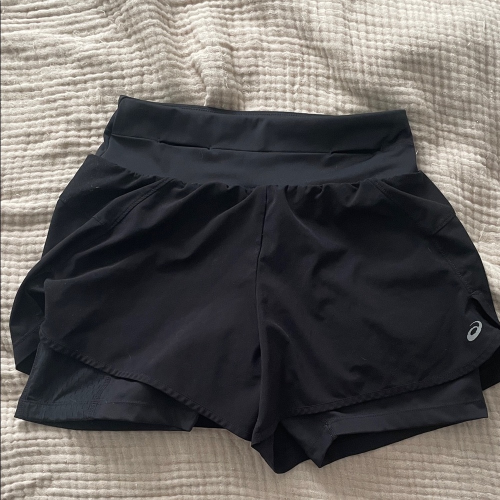 Asics Women's Athletic Black Running Shorts